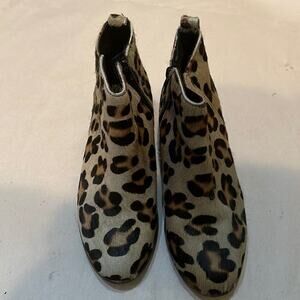 PILLAR BURGOS GENUINE PONY HAIR LEATHER BOOTS SHOES‎ SIZE 7